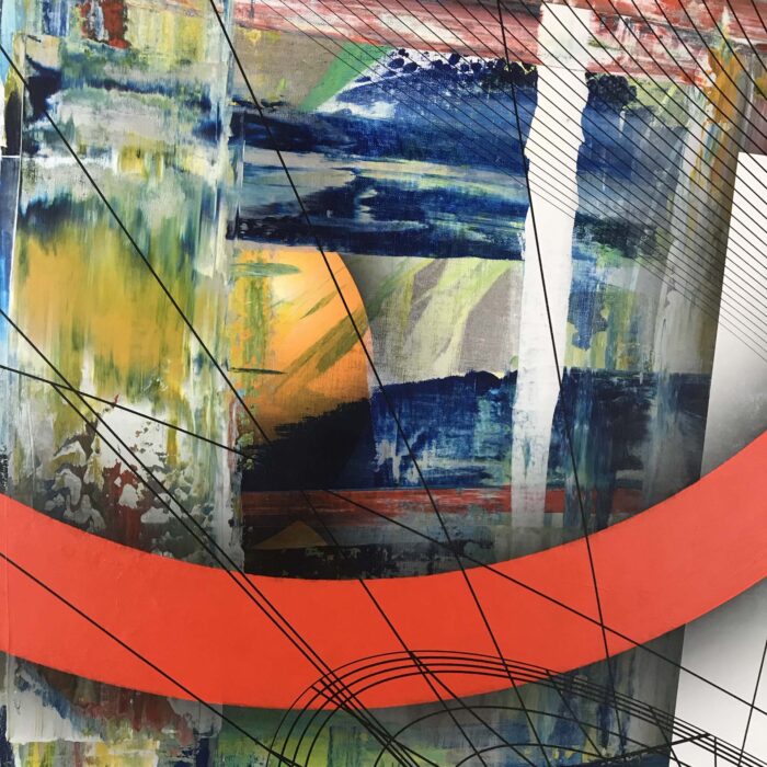 Colin Goldberg, Dr. No, 2020. Acrylic and ink on linen. 48 x 36 inches.