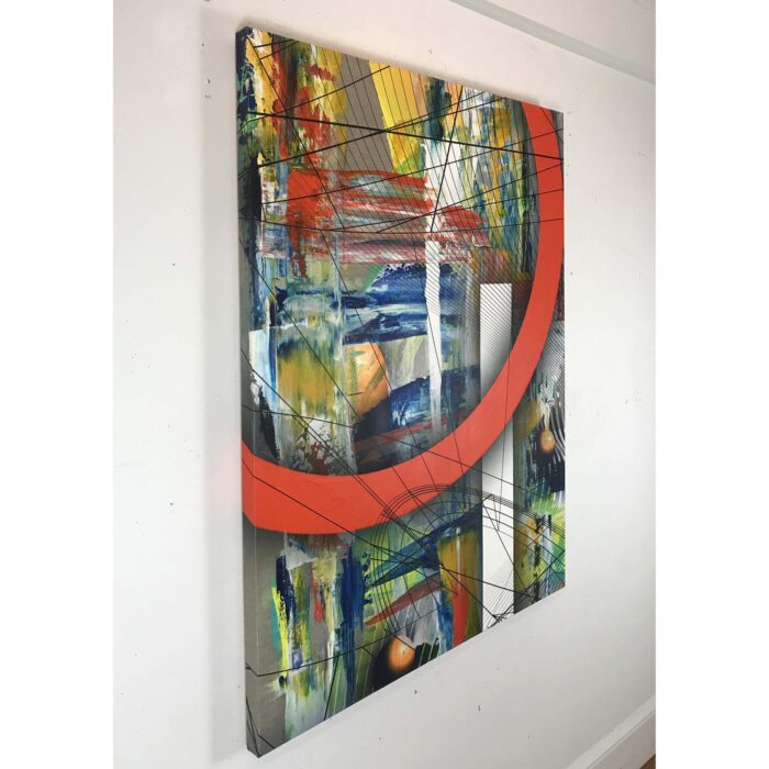 Colin Goldberg, Dr. No, 2020. Acrylic and ink on linen. 48 x 36 inches.