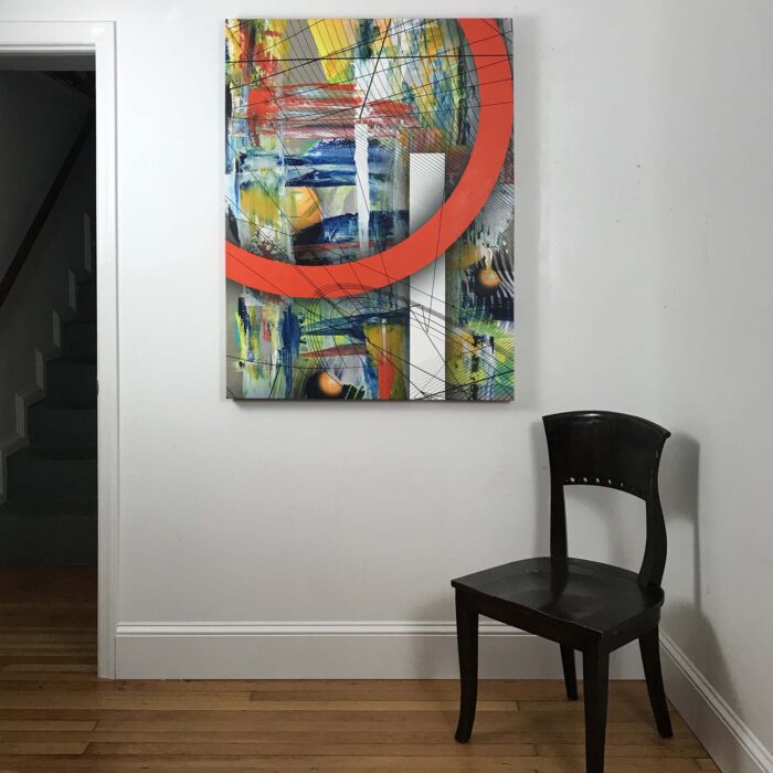 Colin Goldberg, Dr. No, 2020. Acrylic and ink on linen. 48 x 36 inches.