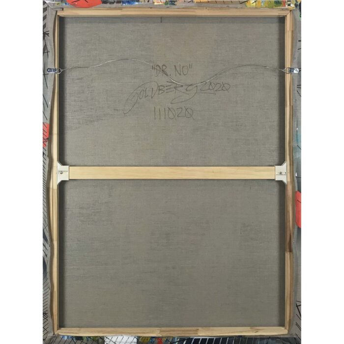 Colin Goldberg, Dr. No, 2020. Acrylic and ink on linen. 48 x 36 inches.