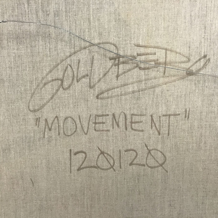 Colin Goldberg, Movement, 2020. Acrylic and ink on linen. 36 x 48 inches.