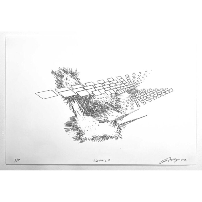 Colin Goldberg, Snowfall 1A, 2021. Artist Proof.