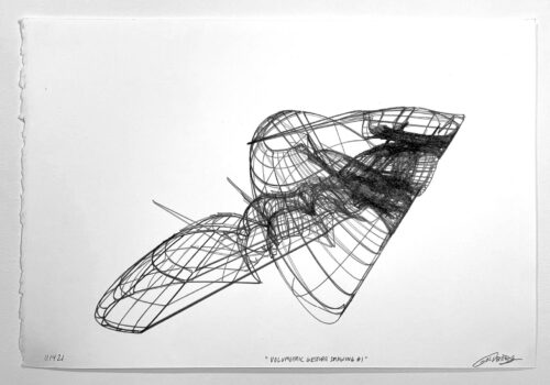 Colin Goldberg, Volumetric Gesture Drawing #1, 2021.