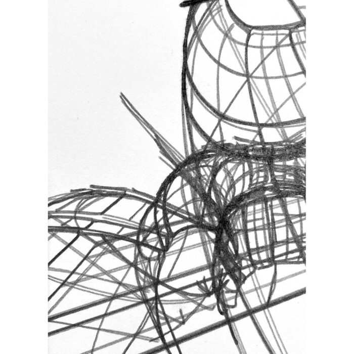 Colin Goldberg, Volumetric Gesture Drawing #1, 2021.