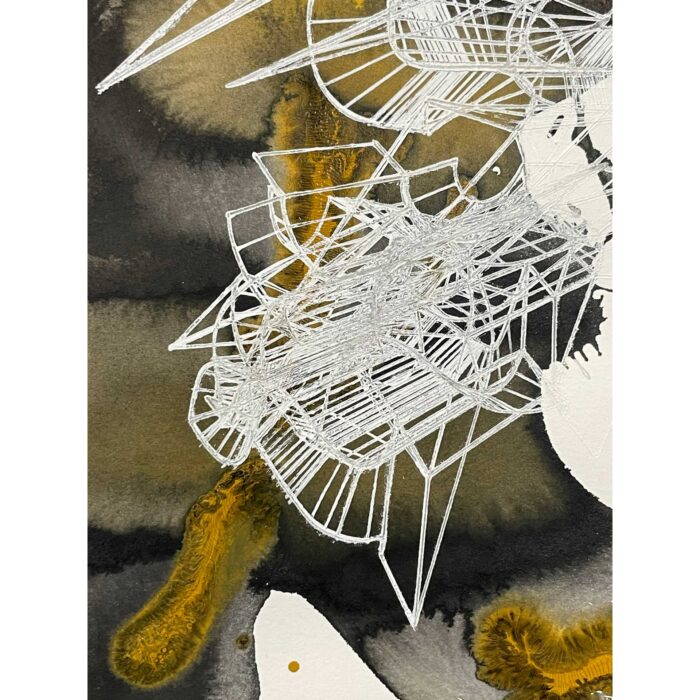 Black & Ochre Composition - Image 4