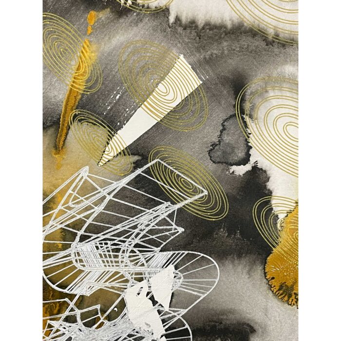 Black & Ochre Composition - Image 5