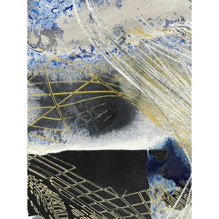 Blue & Gold Composition - Image 5