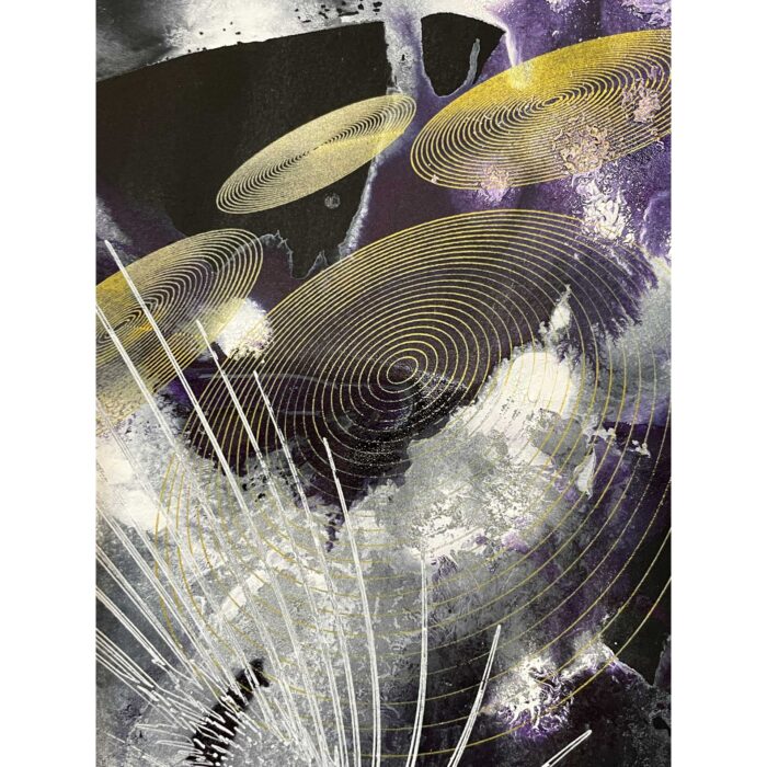 Purple & Gold Composition - Image 6