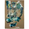 Colin Goldberg, Robot Drawing (Cyan), 2022