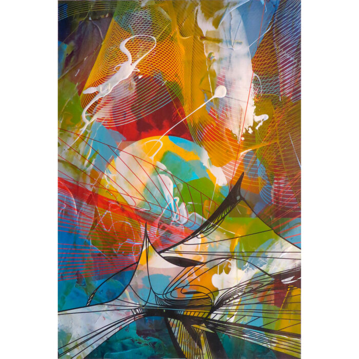 Colin Goldberg, Mesa, 2015. Acrylic and ink on Rives BFK paper. Image size: 24 x 16 inches (60.96 x 40.64 cm). Paper size: 30 x 22 inches (76.2 x 55.88 inches).