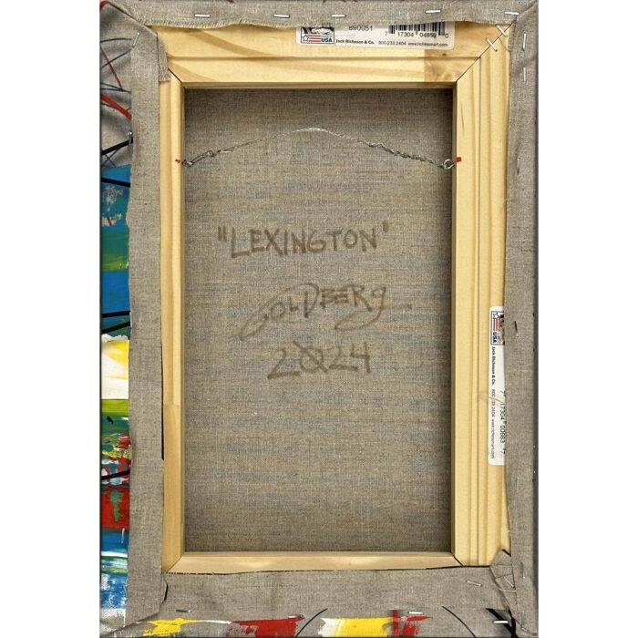 Colin Goldberg, Lexington, 2024. Acrylic and ink on linen. 16 x 11 inches. 41 x 28 cm. Signed verso.