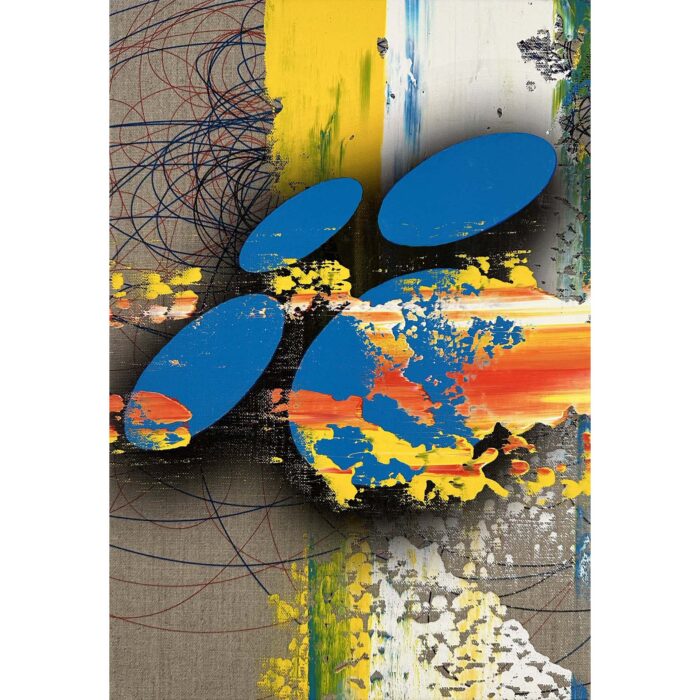 Colin Goldberg, Sublimation, 2024. Acrylic and ink on linen. 16 x 11 inches. 41 x 28 cm. Signed verso.
