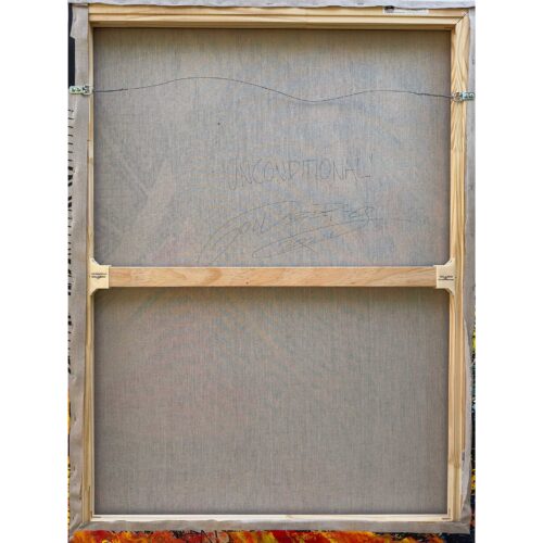 Colin Goldberg, Unconditional, 2024. Acrylic and ink on linen. 48 x 36 inches. Signed verso.