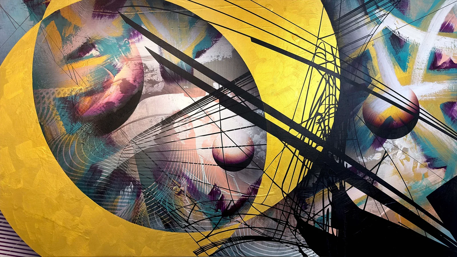 Manifest, painting with augmented reality by Colin Goldberg