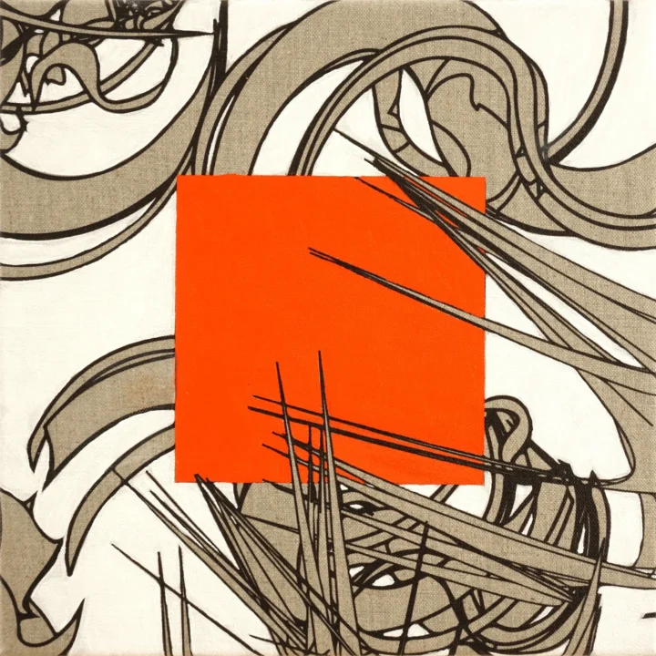 Biomorphic Study 1 Mono Azo Orange, 2019