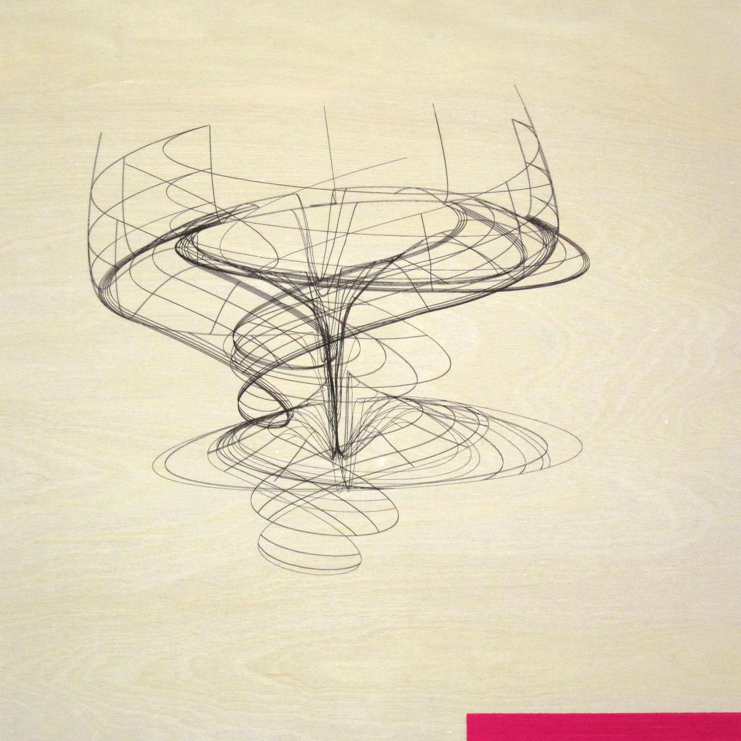 Wireframe With Magenta Rectangle, 2013