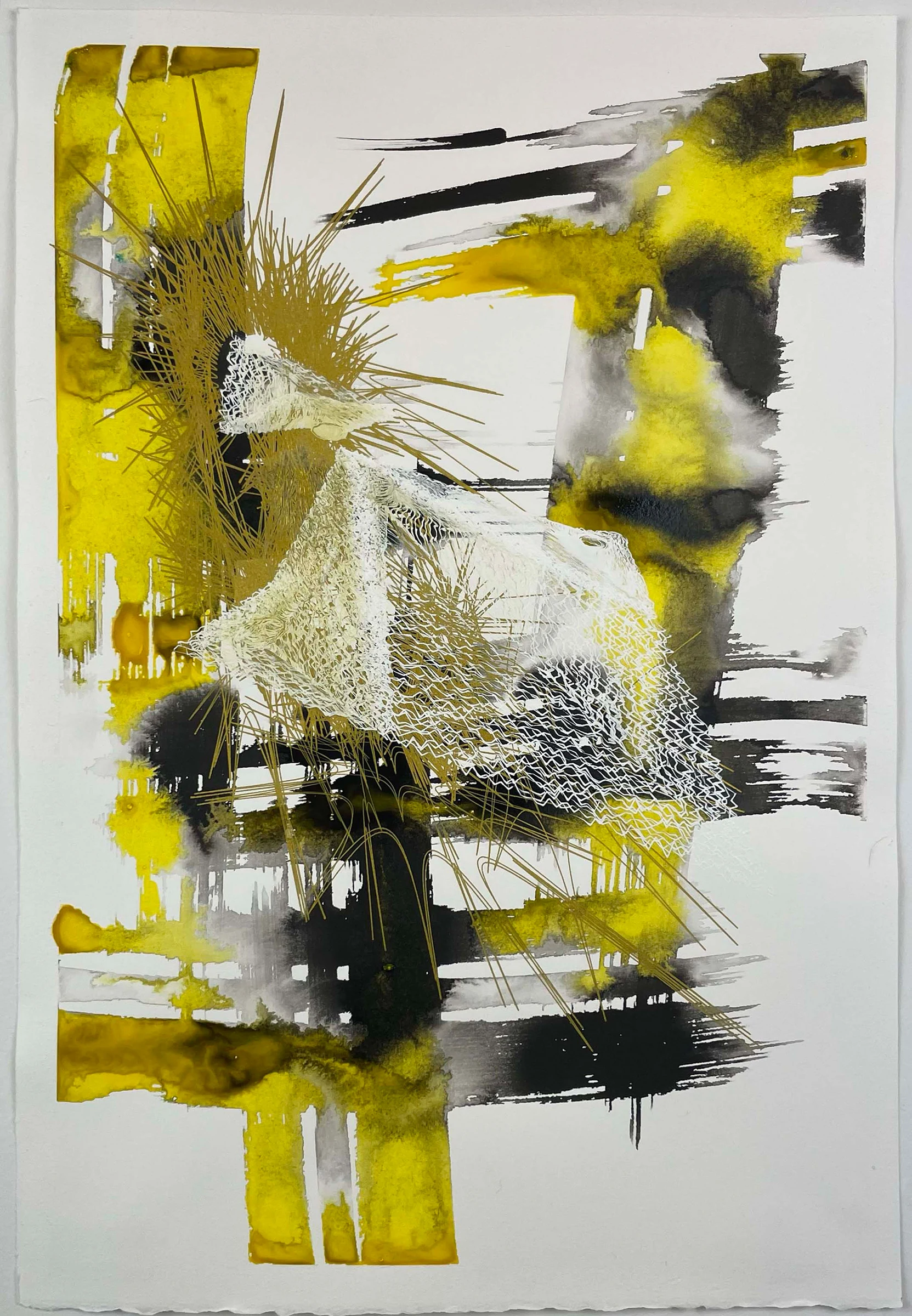 Yellow And Black Composition No 2, 2022