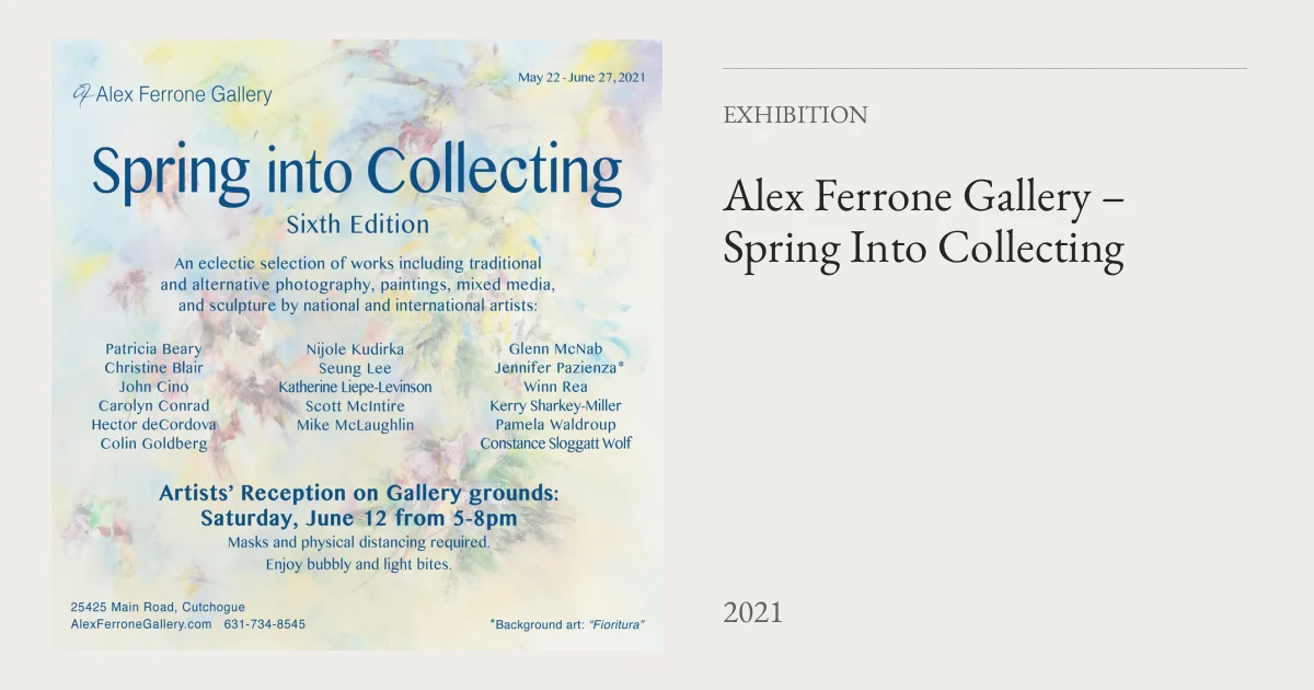 Alex Ferrone Gallery – Spring Into Collecting